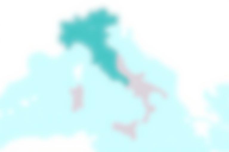 Italy map marked with ReteMobile mobile coverage zones